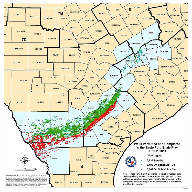 Eagle Ford Well Permit Map